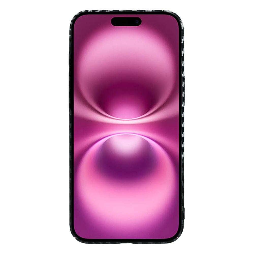 Capa para Apple iPhone 16 Plus, Techsuit, Carbonite FiberShell, Preto Cinzento