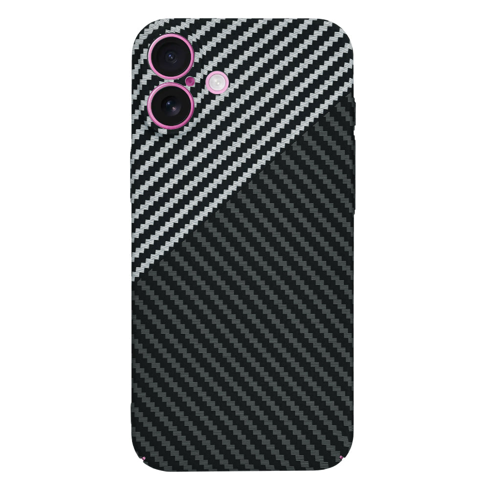 Capa para Apple iPhone 16 Plus, Techsuit, Carbonite FiberShell, Preto Cinzento