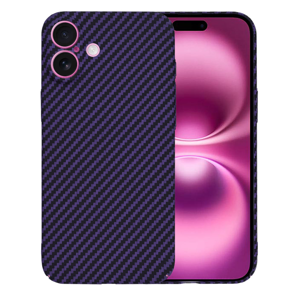 Capa para Apple iPhone 16 Plus, Techsuit, Carbonite FiberShell, Roxo
