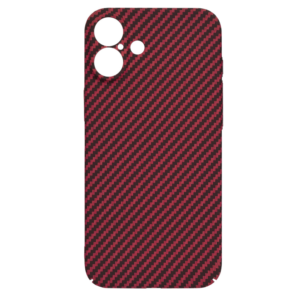 Capa para Apple iPhone 16 Plus, Techsuit, Carbonite FiberShell, Vermelha