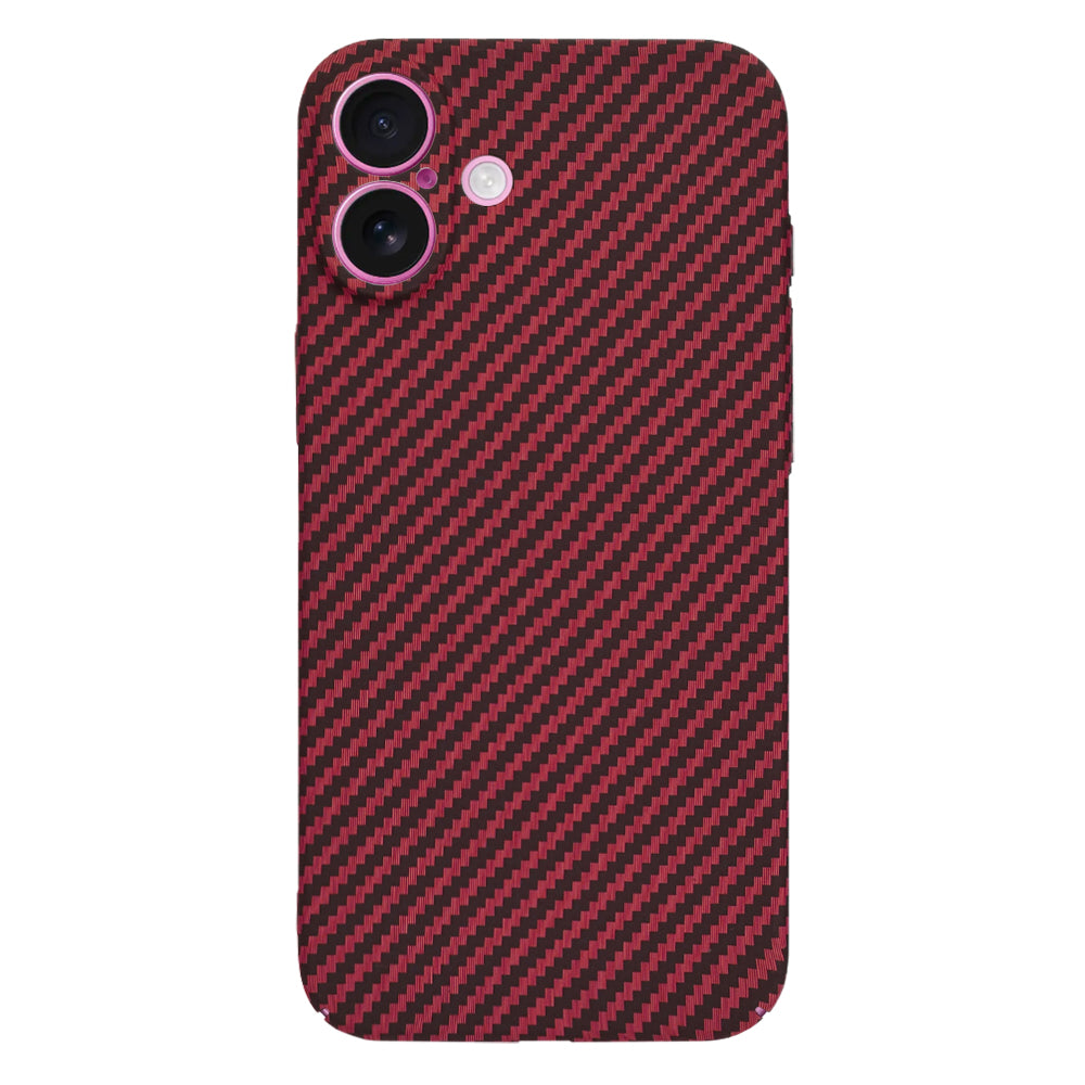 Capa para Apple iPhone 16 Plus, Techsuit, Carbonite FiberShell, Vermelha