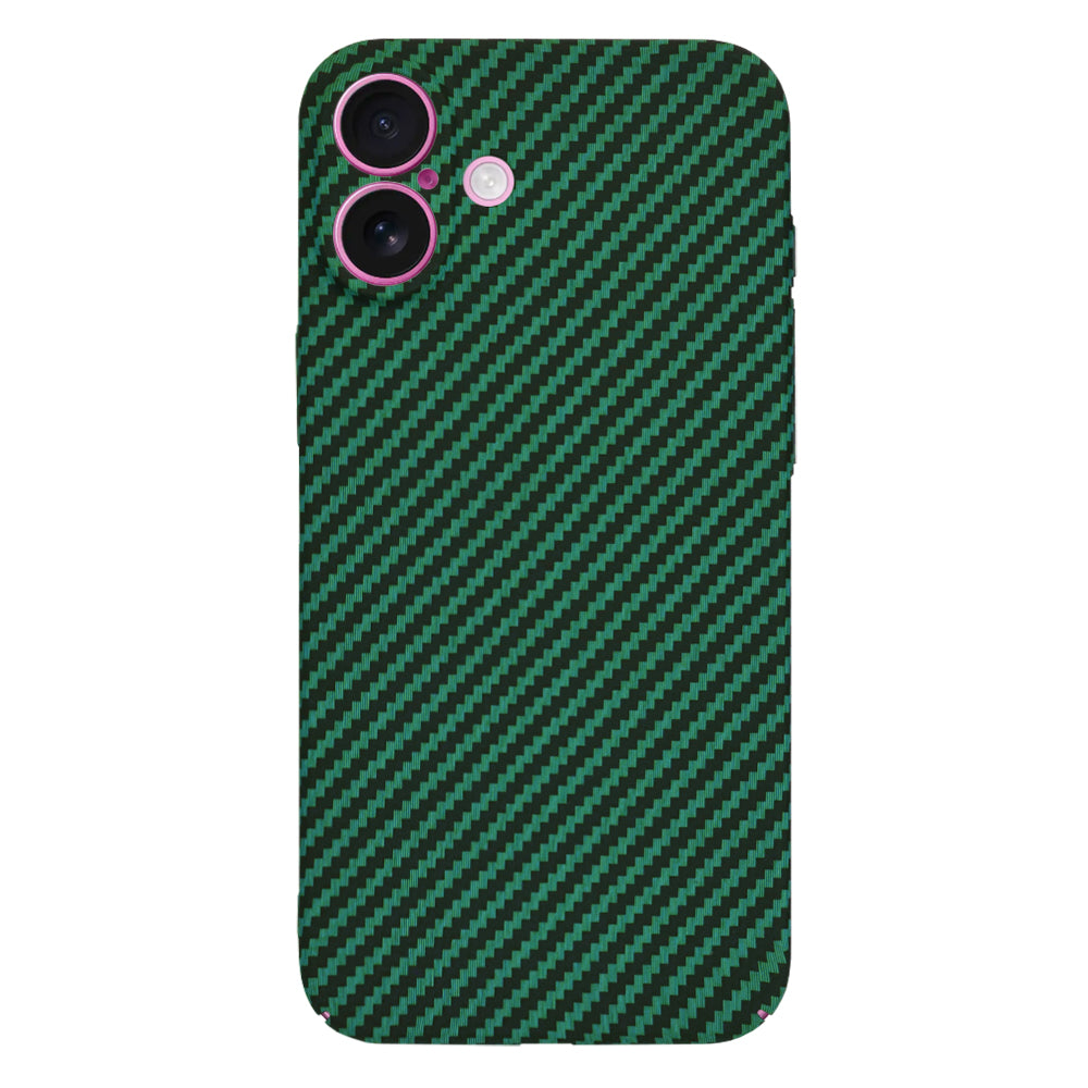Capa para Apple iPhone 16 Plus, Techsuit, Carbonite FiberShell, Verde