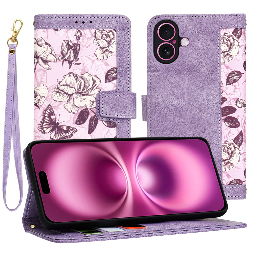 Capa para Apple iPhone 16 Plus, Techsuit, FlipCraft, Roxo