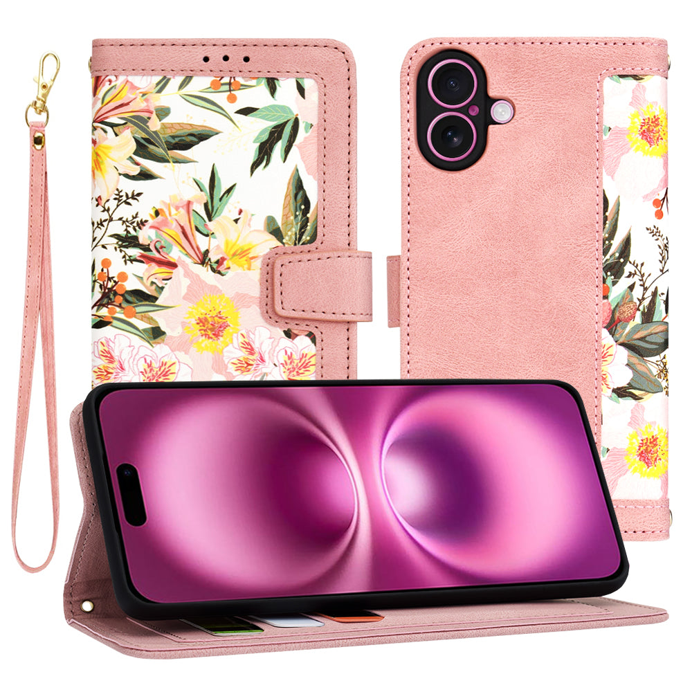 Capa para Apple iPhone 16 Plus, Techsuit, FlipCraft, Rosa