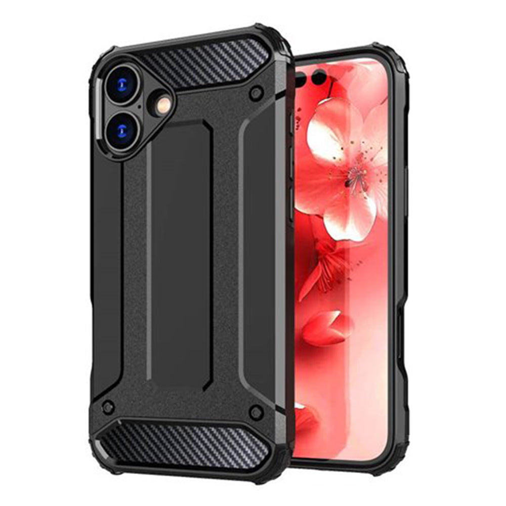 Capa para Apple iPhone 16 Plus, Techsuit, Hybrid Armor, Preta