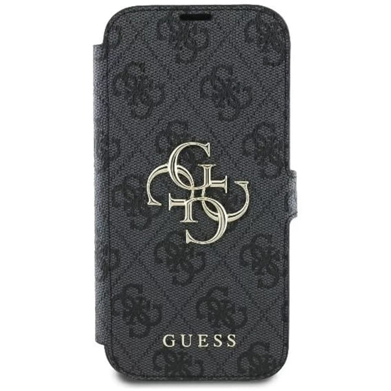 Capa para Apple iPhone 16 Pro, Guess, 4G Book, Preta