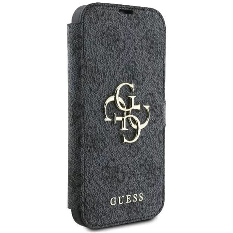 Capa para Apple iPhone 16 Pro, Guess, 4G Book, Preta