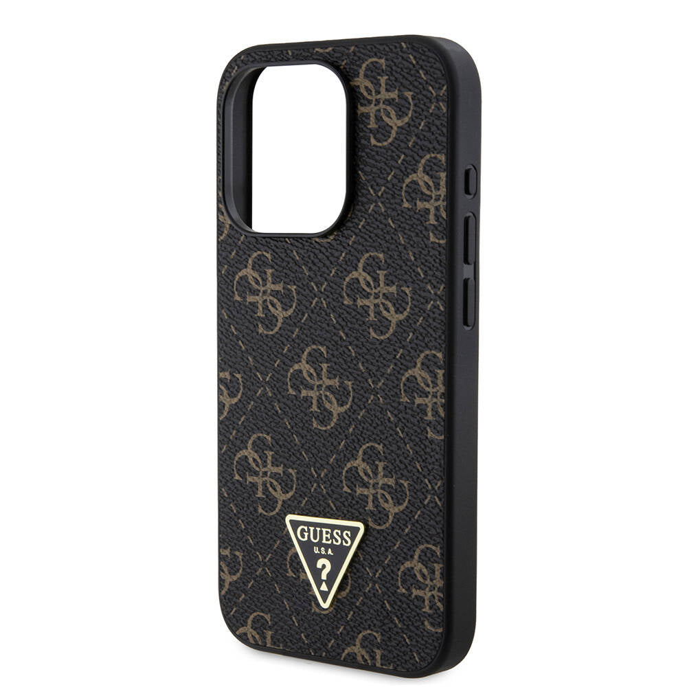 Capa para Apple iPhone 16 Pro, Guess, Logo Triângulo 4G, Branca