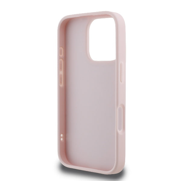 Capa para Apple iPhone 16 Pro, Karl Lagerfeld, Diagonal Quilted Script, Rosa