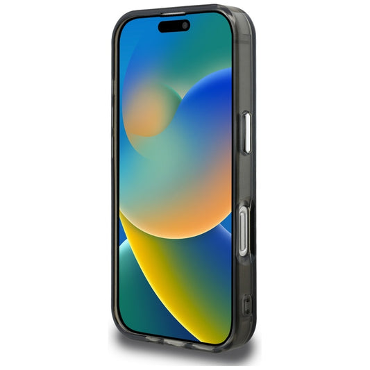 Capa para Apple iPhone 16 Pro, Karl Lagerfeld, IML Aquarelle Logo Choupette, Preta