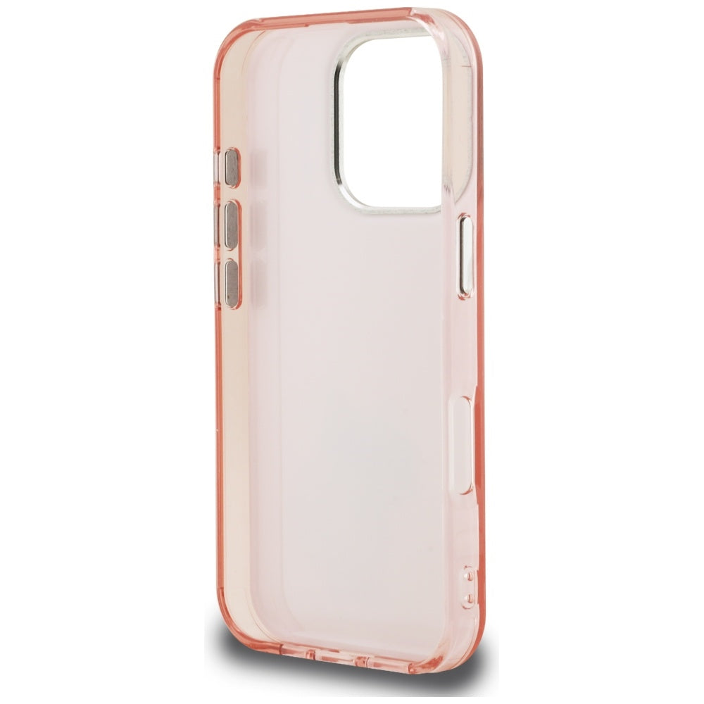 Capa para Apple iPhone 16 Pro, Karl Lagerfeld, IML Aquarelle Logo Choupette, Rosa