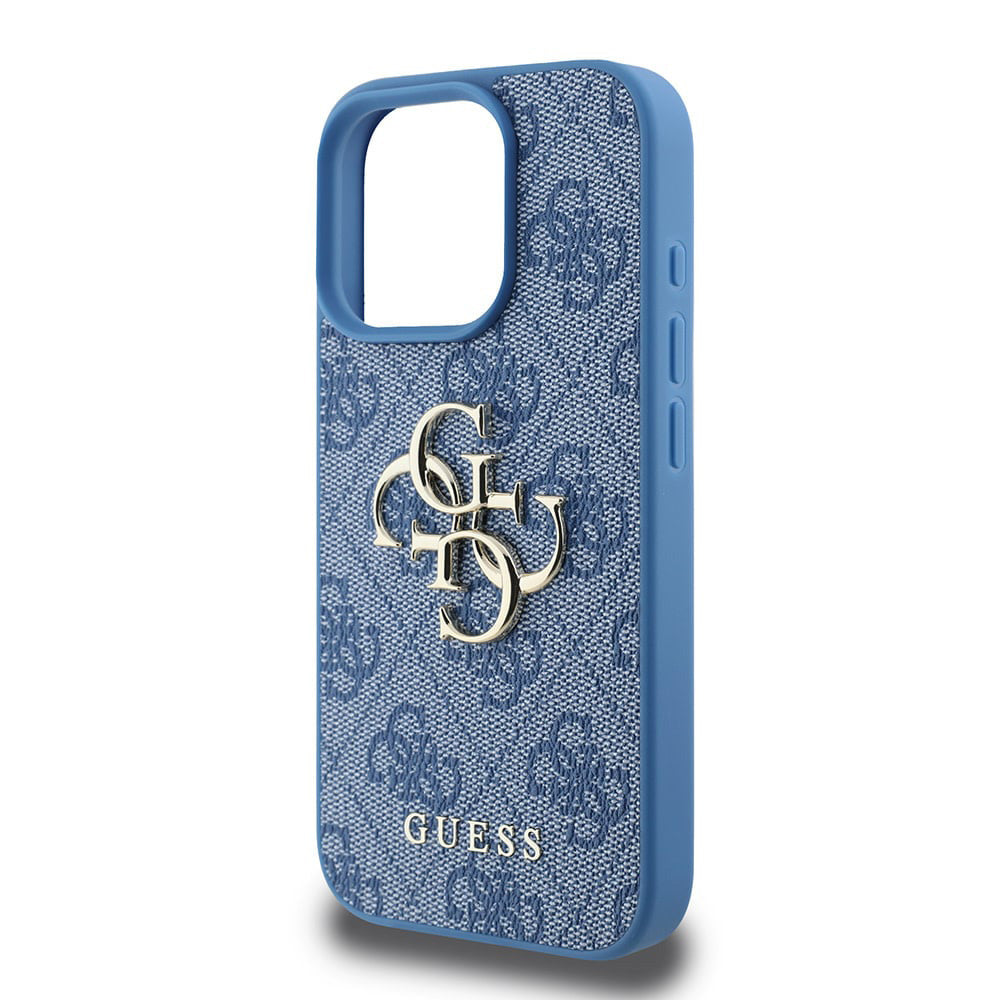 Capa para Apple iPhone 16 Pro Max, Guess, 4G Big Logo, Azul