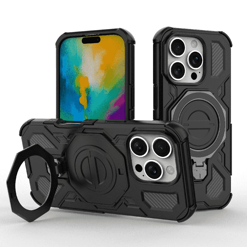 Capa para Apple iPhone 16 Pro Max, Techsuit, Carbon Shield Pro, Preta