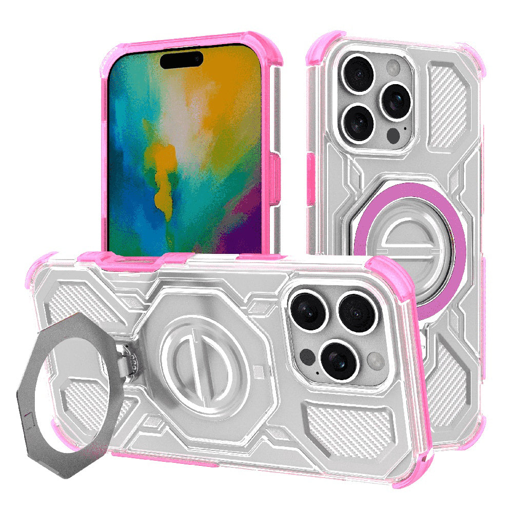 Capa para Apple iPhone 16 Pro Max, Techsuit, Carbon Shield Pro, Rosa