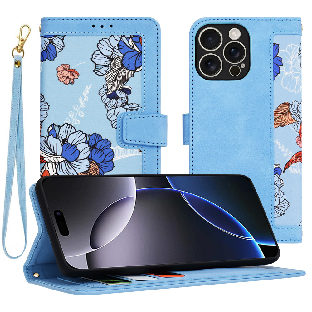 Capa para Apple iPhone 16 Pro Max, Techsuit, FlipCraft, Azul