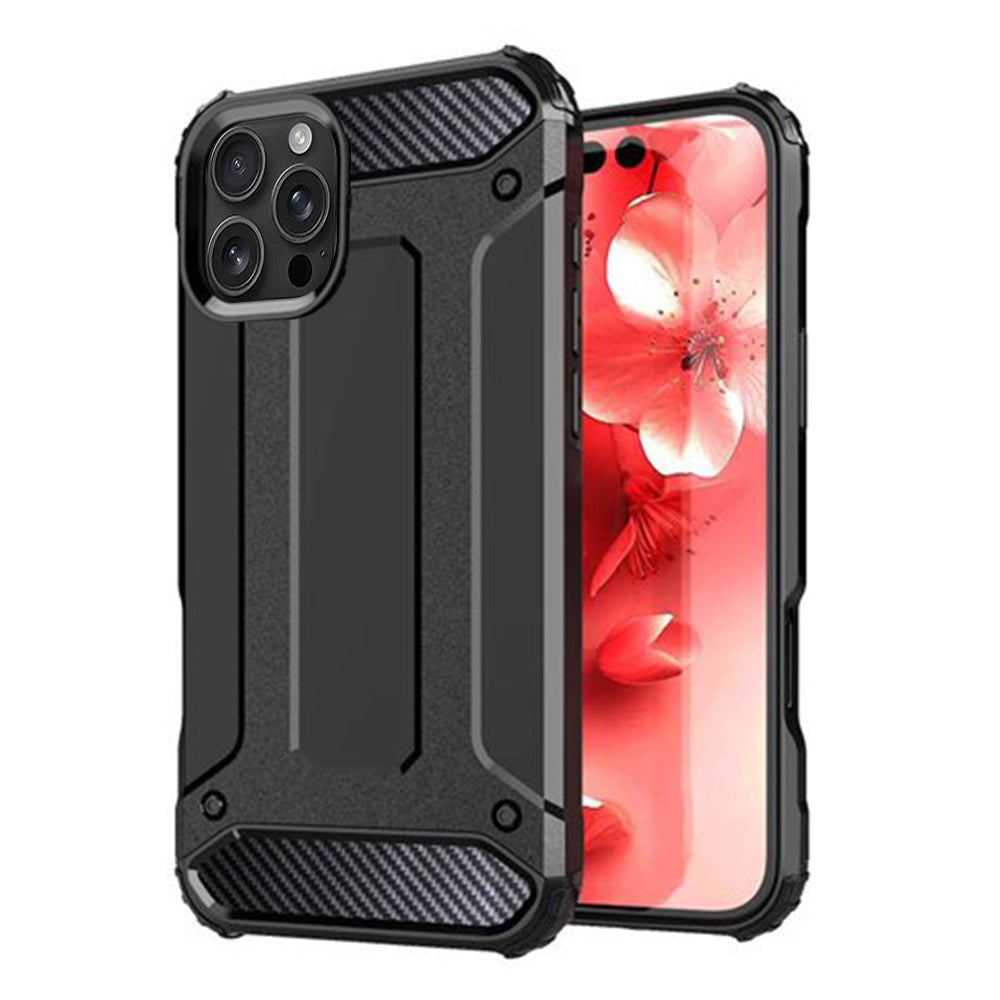 Capa para Apple iPhone 16 Pro Max, Techsuit, Hybrid Armor, Preta