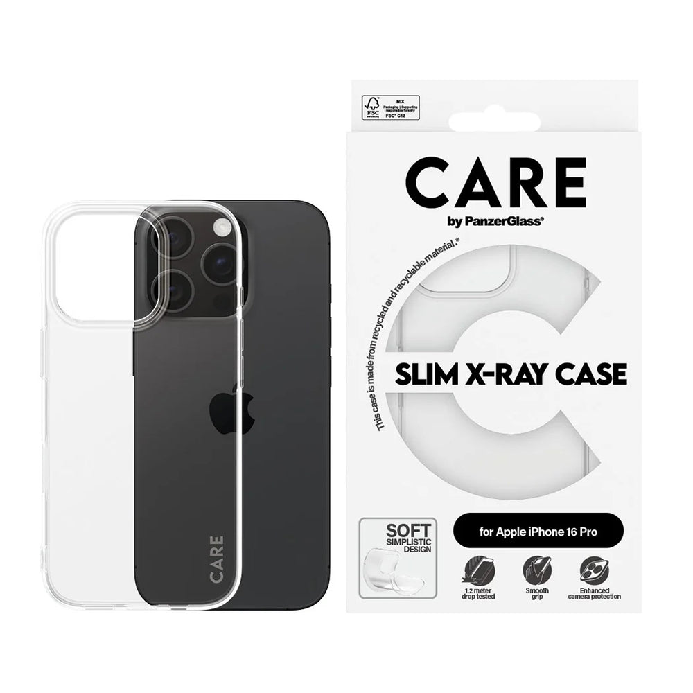 Capa para Apple iPhone 16 Pro, PanzerGlass, Care Fashionable, Transparente