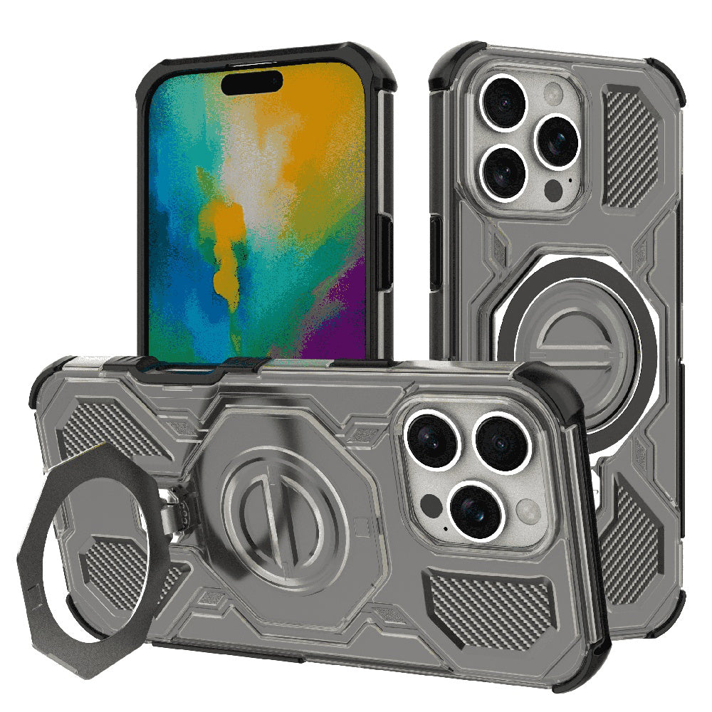 Capa para Apple iPhone 16 Pro, Techsuit, Carbon Shield Pro, Fumado