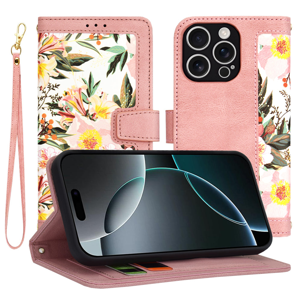 Capa para Apple iPhone 16 Pro, Techsuit, FlipCraft, Rosa