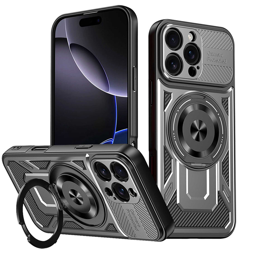 Capa para Apple iPhone 16 Pro, Techsuit, RuggedCam, Cinzento