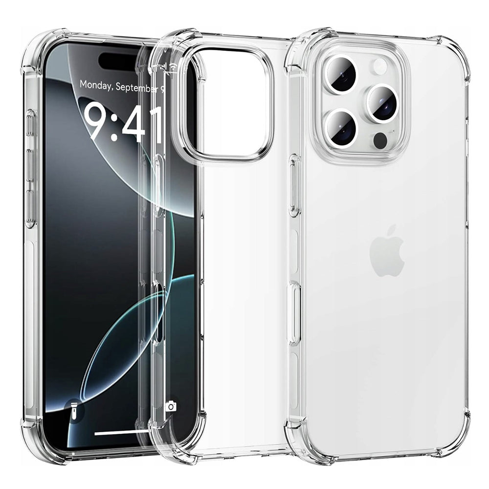 Capa para Apple iPhone 16 Pro, Techsuit, Shockproof Clear (Orifício Grande para Lente), Transparente