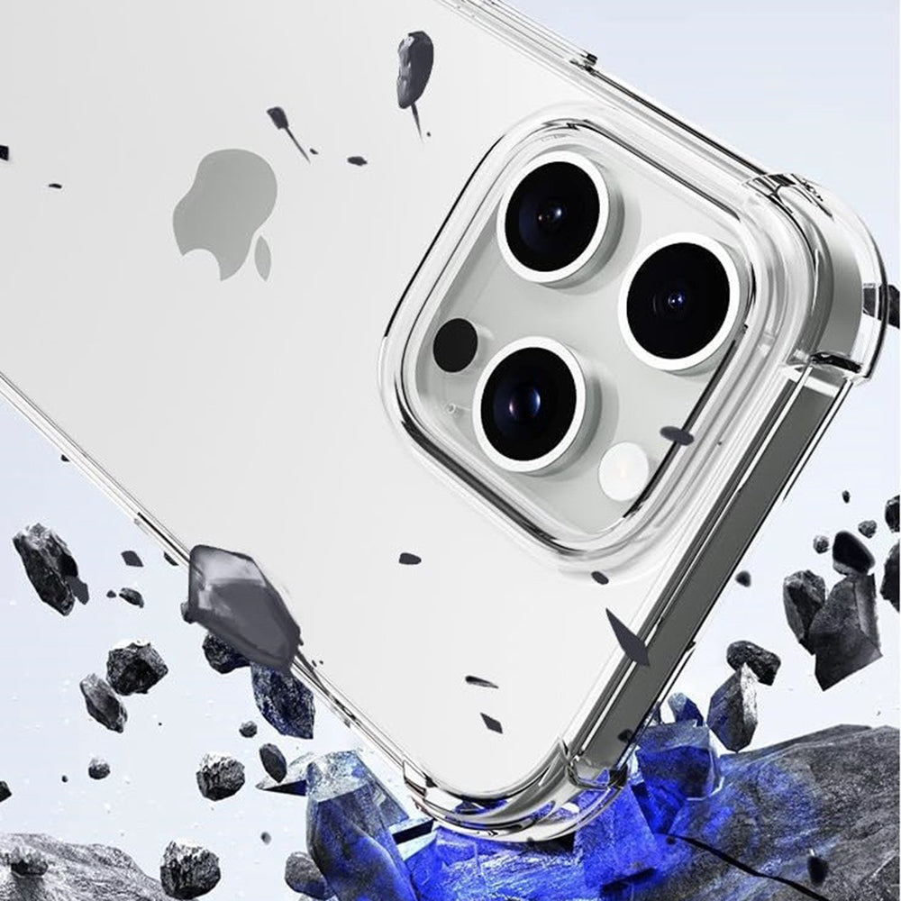 Capa para Apple iPhone 16 Pro, Techsuit, Shockproof Clear (Orifício Grande para Lente), Transparente