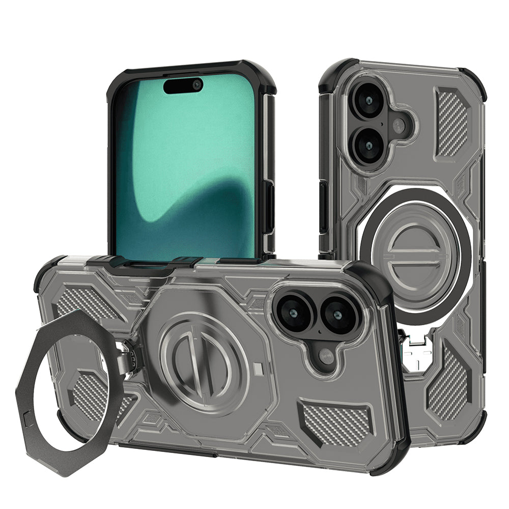 Capa para Apple iPhone 16, Techsuit, Carbon Shield Pro, Fumado