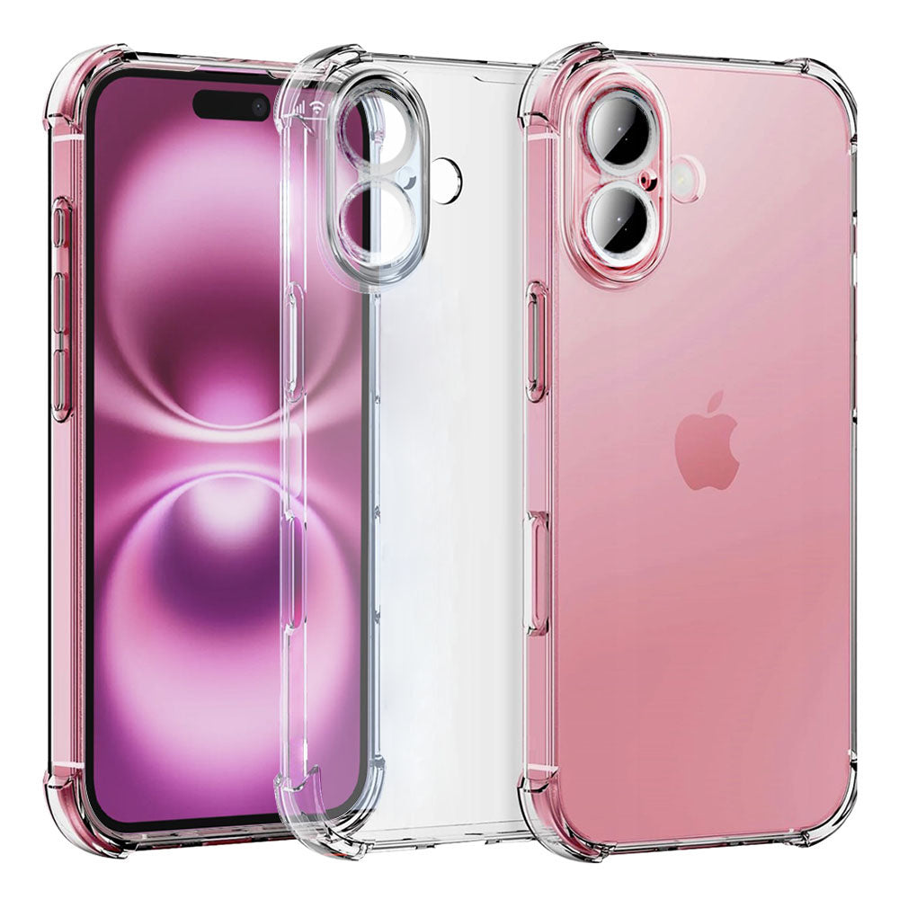 Capa para Apple iPhone 16, Techsuit, Shockproof Clear, Transparente