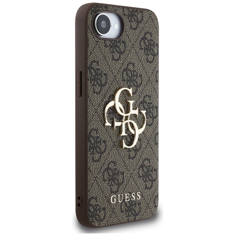 Capa para Apple iPhone 17e / 16e, Guess, 4G Big Logo, Castanho