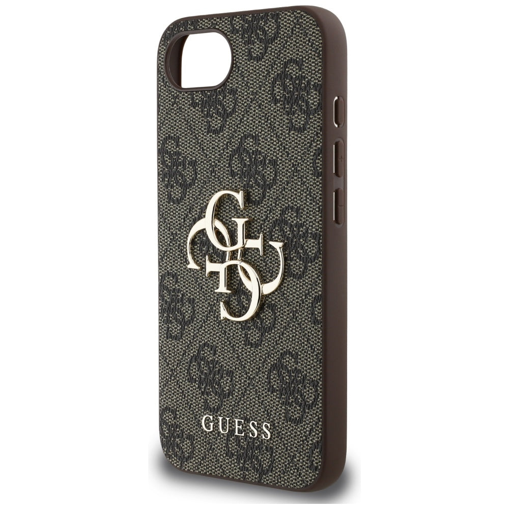 Capa para Apple iPhone 17e / 16e, Guess, 4G Big Logo, Castanho