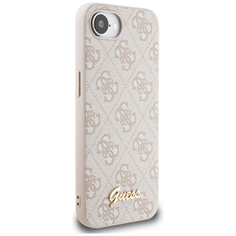 Case for Apple iPhone 17e / 16e, Guess, 4G Script Logo, Pink