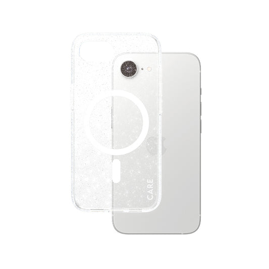 Capa para Apple iPhone 16e, PanzerGlass, Care Urban Combat Star Lit, Transparente Branca