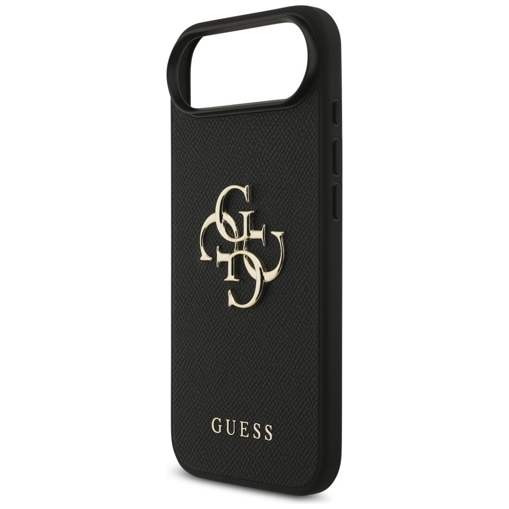 Capa para Apple iPhone 17 Air, Guess, 4G Grained Big and Classic Logo, Preta