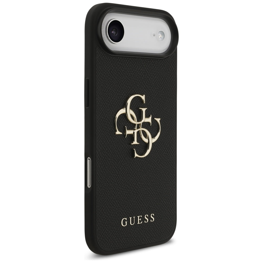 Capa para Apple iPhone 17 Air, Guess, 4G Grained Big and Classic Logo, Preta