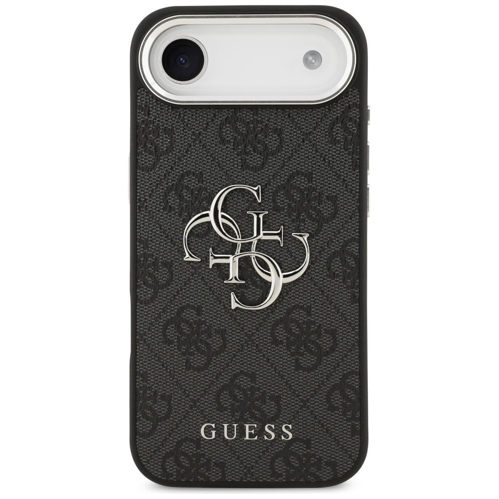 Capa para Apple iPhone 17 Air, Guess, Big 4G Logo Classic, Preta Prateada
