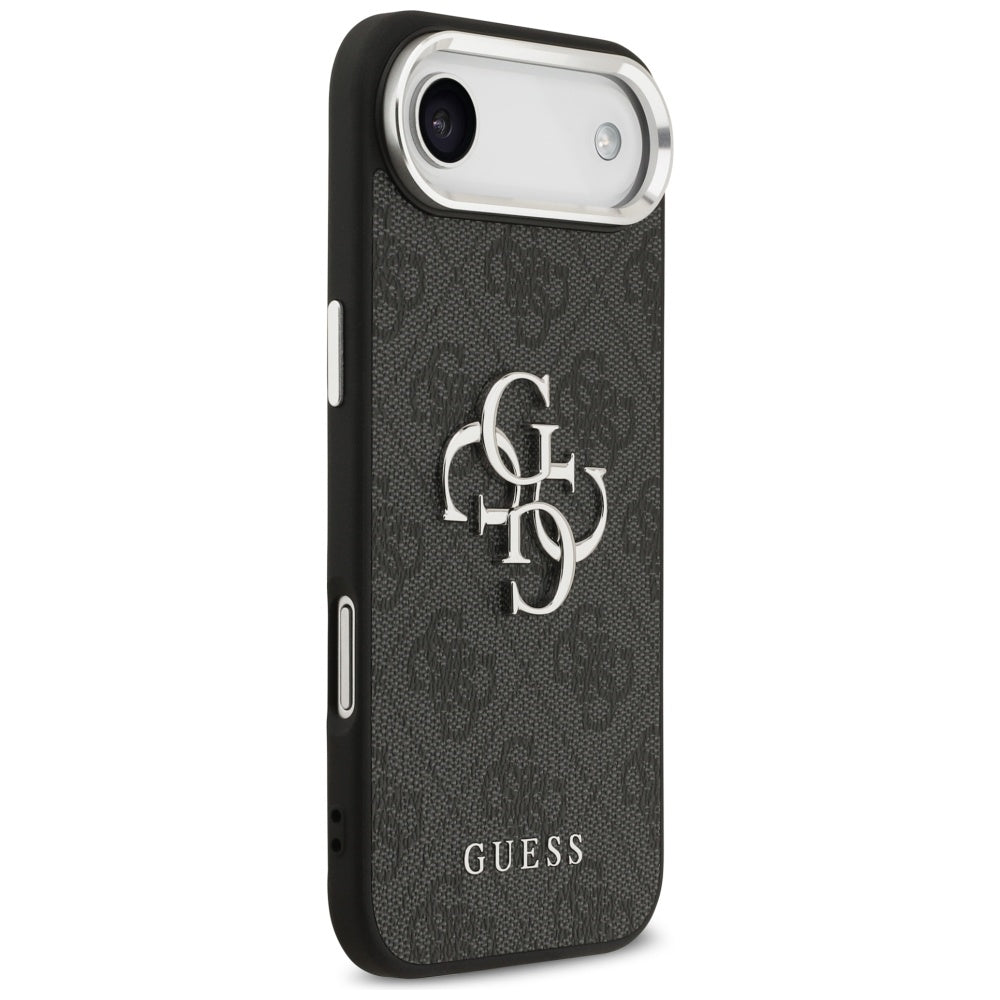 Capa para Apple iPhone 17 Air, Guess, Big 4G Logo Classic, Preta Prateada