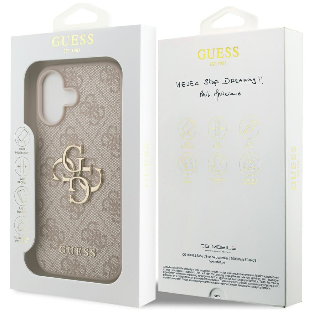 Capa para Apple iPhone 17, Guess, 4G Big Logo, Rosa
