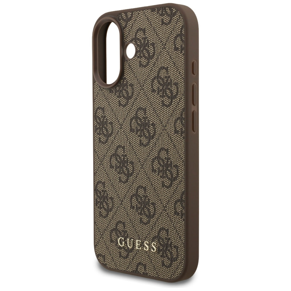 Capa para Apple iPhone 17, Guess, 4G Classic, Castanho