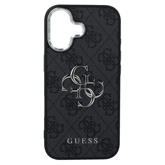 Capa para Apple iPhone 17, Guess, Big 4G Logo Classic, Preta Prateada