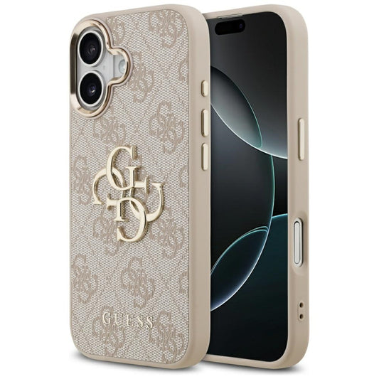 Capa para Apple iPhone 17, Guess, Big 4G Logo Classic, Rosa Dourado