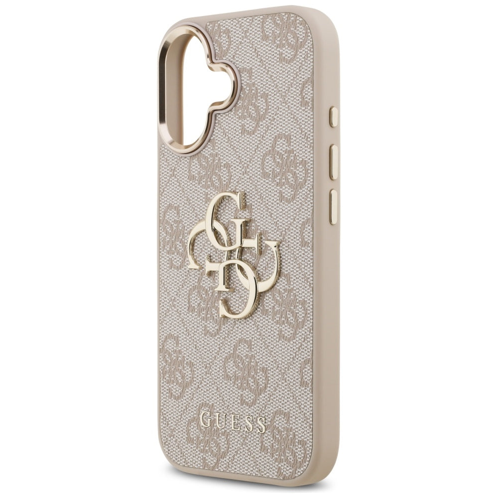 Capa para Apple iPhone 17, Guess, Big 4G Logo Classic, Rosa Dourado