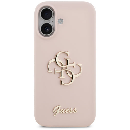 Capa para Apple iPhone 17, Guess, Big 4G Script, Rosa Claro
