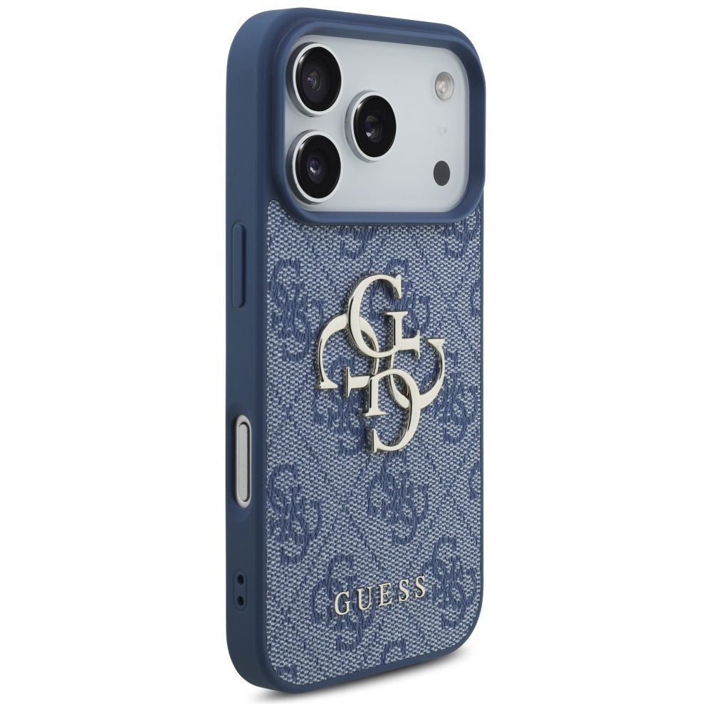 Capa para Apple iPhone 17 Pro, Guess, 4G Big Logo, Azul
