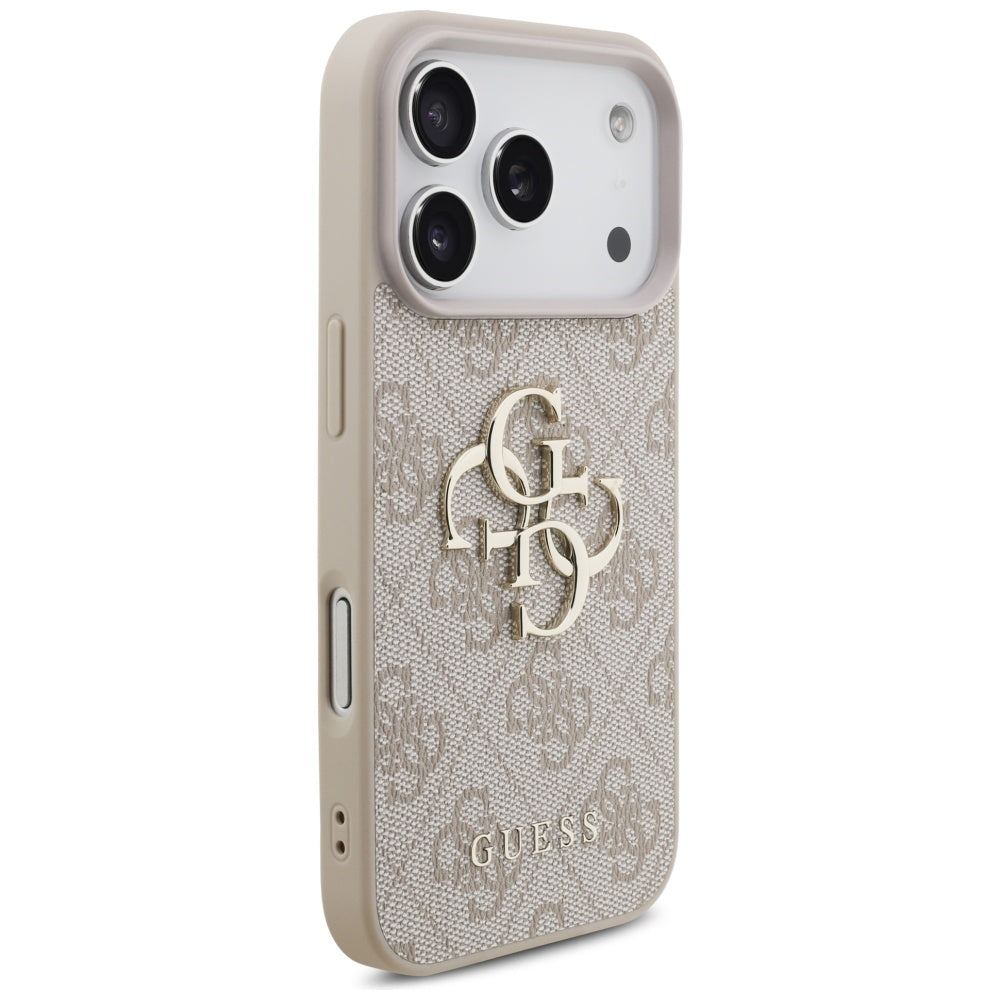 Capa para Apple iPhone 17 Pro, Guess, 4G Classic Logo com Alça, Rosa