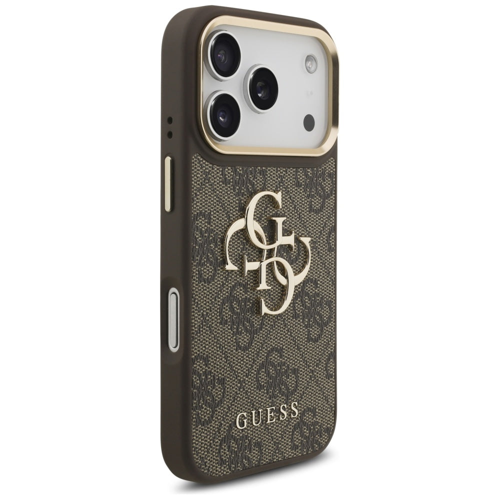 Capa para Apple iPhone 17 Pro, Guess, Big 4G Classic Logo with Big Strap, Castanho