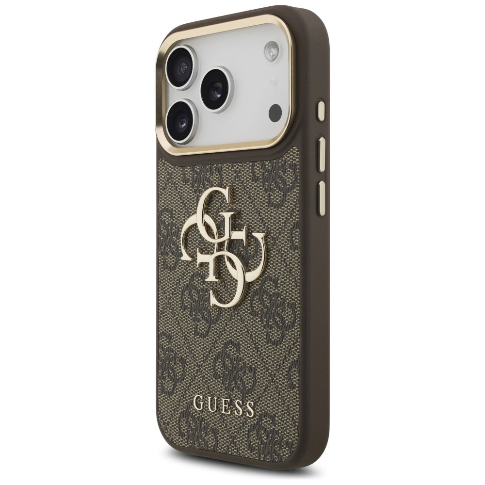 Capa para Apple iPhone 17 Pro, Guess, Big 4G Classic Logo with Big Strap, Castanho