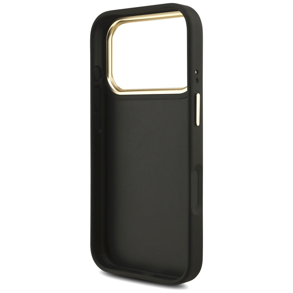 Capa para Apple iPhone 17 Pro, Guess, Big 4G Classic Logo with Big Strap, Preta