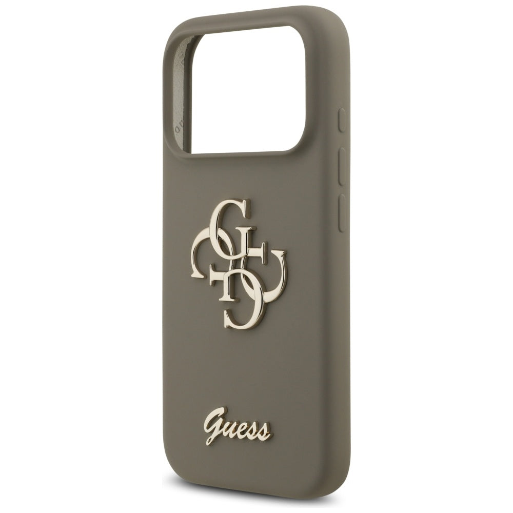 Capa para Apple iPhone 17 Pro, Guess, Big 4G Script, Castanho