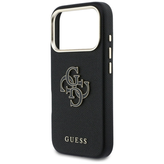 Capa para Apple iPhone 17 Pro, Guess, Resin Logo, Preta