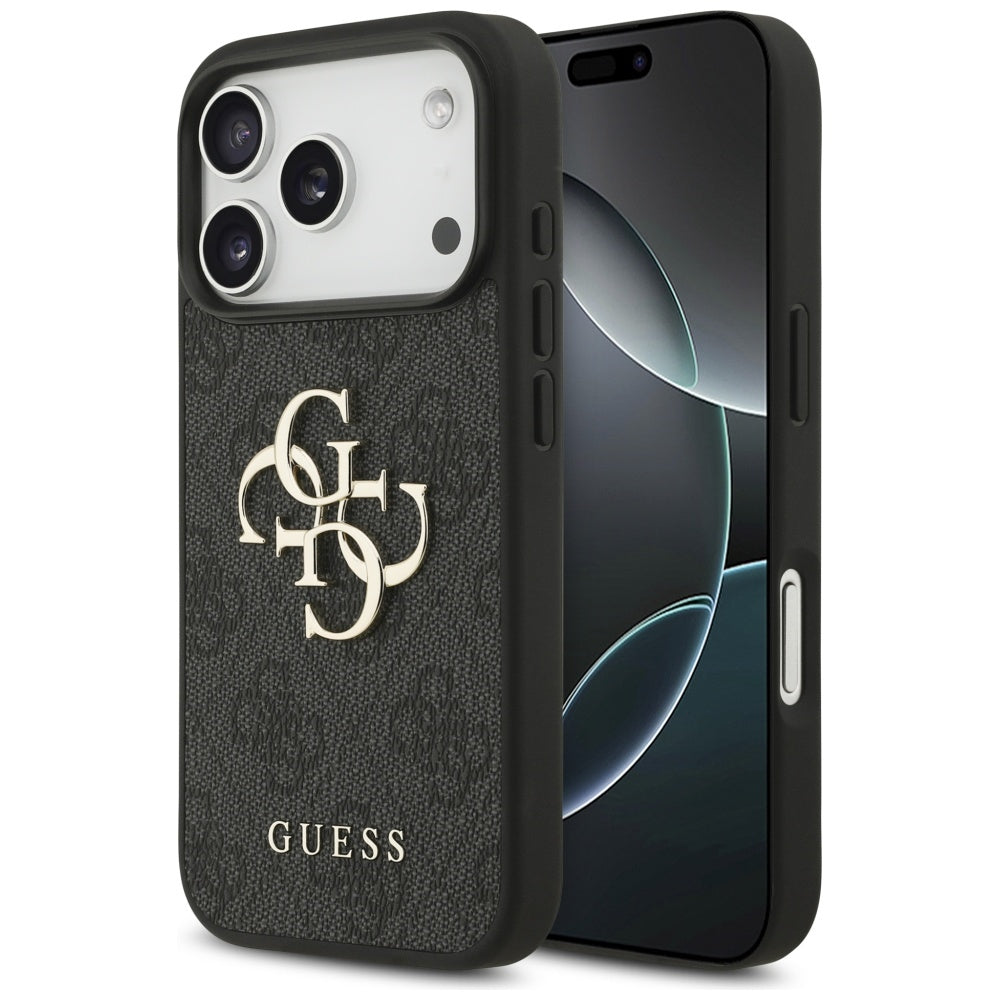 Capa para Apple iPhone 17 Pro Max, Guess, 4G Big Logo, Preta